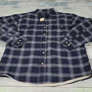 Red Head Brand Co. Sherpa Lined Flannel Plaid Jacket sz Large
